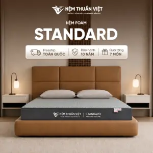 Nệm Foam Thuần Việt Standard – Nệm foam êm ái nâng đỡ